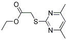 2-(CARBETHOXYMETHYLMERCAPTO)-4,6-DIMETHYLPYRIMIDINE 结构式