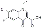 1-Ethyl-6-fluoro-7-chloro-1,4-dihydro-4-oxyquinoline-3-carboxylic acid 结构式