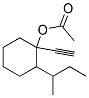 1-Acetoxy-1-ethinyl-2-sec-butyl cyclohexane 结构式