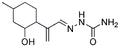 (-)-2-(2-HYDROXY-4-METHYLCYCLOHEXYL)ACRYLALDEHYDESEMICARBAZONE 结构式