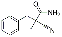 (+/-)-2-CYANO-2-METHYL-3-PHENYLPROPIONAMIDE 结构式