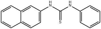 1-(2-NAPHTHYL)-3-PHENYL-2-THIOUREA 结构式