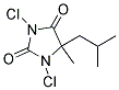 1,3-DICHLORO-5-ISOBUTYL-5-METHYL-2,4-IMIDAZOLIDINEDIONE 结构式