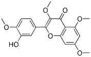 2-(3-HYDROXY-4-METHOXYPHENYL)-3,5,7-TRIMETHOXY-4H-CHROMEN-4-ONE 结构式