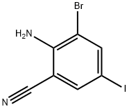 2-Amino-3-bromo-5-iodobenzonitrile 结构式
