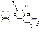 (2-Chloro-6-fluorobenzyl)[2-(2,3-dimethylphenoxy)ethyl]cyanocarbonimidodithioate 结构式