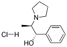 (1S,2R)-1-PHENYL-2-PYRROLIDIN-1-YL-PROPAN-1-OL HYDROCHLORIDE
 结构式