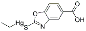 2-Ethylmercurithiobenzoxazole-5-carboxylic acid 结构式