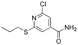 2-CHLORO-6-(PROPYLTHIO)-4-PYRIDINECARBOXAMIDE 结构式