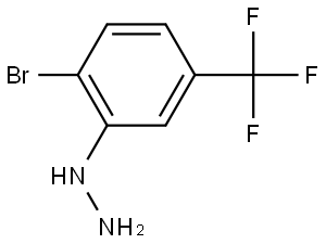 2-Bromo-5-(trifluoromethyl)phenylhydrazine 结构式