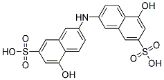 2,2-IMINOBIS-5-HYDROXYNAPHTHALENE-7- SULPHONIC ACID 结构式