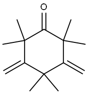 2,2,4,4,6,6-Hexamethyl-3,5-dimethylene-cyclohexanone 结构式