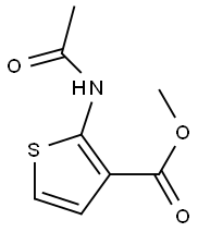 2-(Acetylamino)-3-thiophenecarboxylic acid methyl ester 结构式