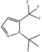 1-叔丁基-5-三氟甲基-1H-吡唑 结构式