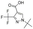 1-叔丁基-3-三氟甲基-1H-吡唑-4-羧酸 结构式