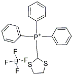 1,3-DITHIOLAN-2-YLTRIPHENYL-PHOSPHONIUM TETRAFLUOROBORATE 结构式