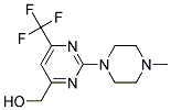 (2-(4-甲基哌嗪-1-基)-6-三氟甲基嘧啶-4-基)甲醇 结构式