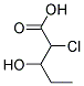 2-CHLORO-3-HYDROXYPENTANOIC ACID, TECH 结构式