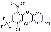 1-CHLORO-5-(2,4-DICHLOROPHENOXY)-4-NITRO-2-(TRIFLUOROMETHYL)BENZENE, TECH 结构式