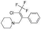 1-(3-CHLORO-4,4,4-TRIFLUORO-2-PHENYLBUT-2-ENYL)PIPERIDINE, TECH 结构式