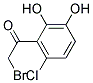 2-Bromo-1-(6-chloro-2,3-dihydroxyphenyl)ethanone 结构式