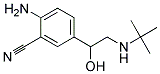 2-AMINO-5-(2-TERT-BUTYL-AMINO-1-HYDROXY-ETHYL)-BENZONITRILE 结构式
