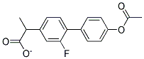 2-(4'-ACETOXY-2-FLUORO-BIPHENYL-4-YL)-PROPIONATE 结构式
