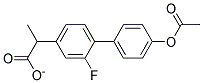 2-(4'-Acetoxy-2-fluoro-biphenyl-4-yl)-propionate 结构式
