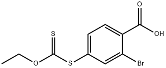 2-BROMO-4-(ETHOXYCARBONYLTHIO)-4-THIOBENZOIC ACID 结构式