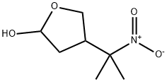 2-HYDROXY-4-(1-METHYL-1-NITROETHYL)-TETRAHYDROFURAN 结构式