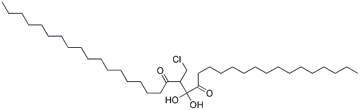 1-棕榈酰-2-硬脂酰-3-氯丙二醇 结构式