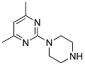 1-(4,6-DIMETHYL-2-PYRIMIDYL)PIPERAZIN 结构式