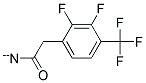 2,3-DIFLUORO-4-(TRIFLUOROMETHYL)PHENYLACETONITRIL 结构式