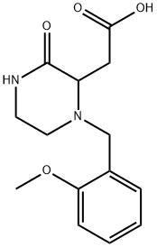 2-[1-(2-METHOXYBENZYL)-3-OXO-2-PIPERAZINYL]-ACETIC ACID 结构式