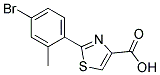 2-(4-BROMO-2-METHYL-PHENYL)-THIAZOLE-4-CARBOXYLIC ACID 结构式