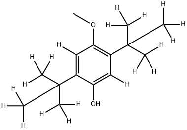 2,5-DI-(TERT-BUTYL-D9)-4-METHOXYPHENOL-3,6-D2 结构式