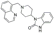 1-[1-(QUINOLIN-8-YLMETHYL)PIPERIDIN-4-YL]-1,3-DIHYDRO-2H-BENZIMIDAZOL-2-ONE 结构式