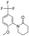 1-(2-METHOXY-5-TRIFLUOROMETHYL-PHENYL)-PIPERIDIN-2-ONE 结构式