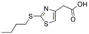 (2-(BUTYLTHIO)-1,3-THIAZOL-4-YL)ACETIC ACID 结构式