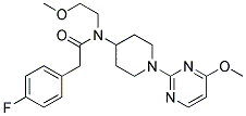 2-(4-FLUOROPHENYL)-N-(2-METHOXYETHYL)-N-[1-(4-METHOXYPYRIMIDIN-2-YL)PIPERIDIN-4-YL]ACETAMIDE 结构式