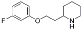 2-[2-(3-FLUOROPHENOXY)ETHYL]PIPERIDINE 结构式