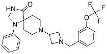 1-PHENYL-8-(1-[3-(TRIFLUOROMETHOXY)BENZYL]AZETIDIN-3-YL)-1,3,8-TRIAZASPIRO[4.5]DECAN-4-ONE 结构式