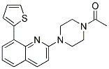 2-(4-ACETYLPIPERAZIN-1-YL)-8-(2-THIENYL)QUINOLINE 结构式