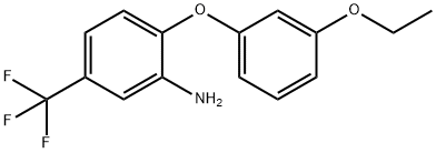 2-(3-ETHOXYPHENOXY)-5-(TRIFLUOROMETHYL)ANILINE 结构式