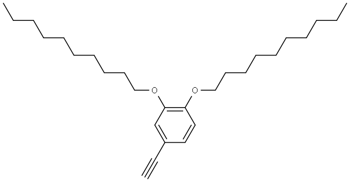 1,2-Bis-decyloxy-4-ethynyl-benzene 结构式