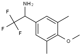 2,2,2-Trifluoro-1-(4-methoxy-3,5-dimethyl-phenyl)-ethylamine 结构式