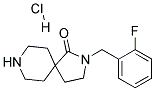 2-(2-FLUOROBENZYL)-2,8-DIAZASPIRO[4.5]DECAN-1-ONE HYDROCHLORIDE 结构式