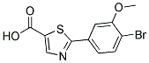 2-(4-BROMO-3-METHOXY-PHENYL)-THIAZOLE-5-CARBOXYLIC ACID 结构式