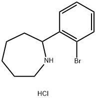 2-(2-BROMOPHENYL)AZEPANE HYDROCHLORIDE 结构式