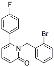 1-(2-BROMOBENZYL)-6-(4-FLUOROPHENYL)PYRIDIN-2(1H)-ONE 结构式